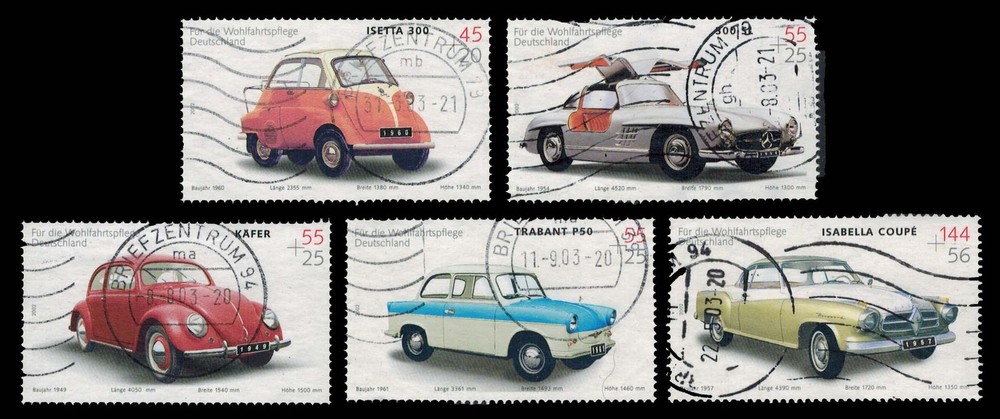 Germany Scott B910-B914 Unused lightly hinged.