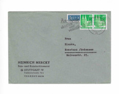 GERMANY 1951 Cover sent from Stuttgart to Konstanz/Bodensee = Slogan Cancel