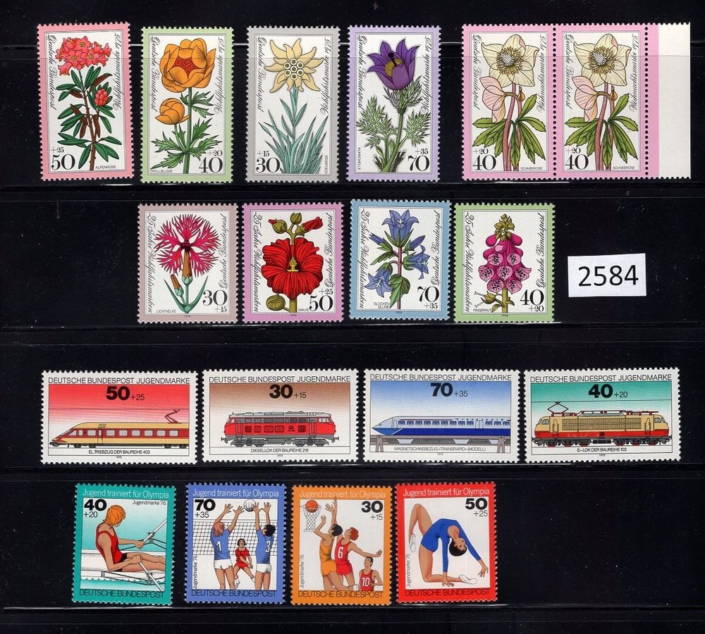 (2584) Germany West, Selection of MNH sets, see description and image