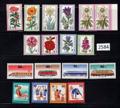 (2584) Germany West, Selection of MNH sets, see description and image