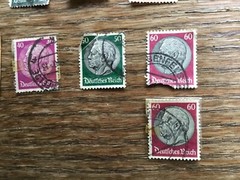 Lot of 13 Deutsche Reich stamps 1920s and 1930s Paul von Hindenberg