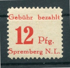 Local Spremberg 6 PFVII ABART** MNH Mint Never Hinged 50EUR (Z9066