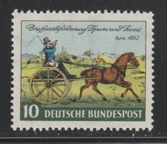 Germany 1952 Sc # 692 Horse VLH OG