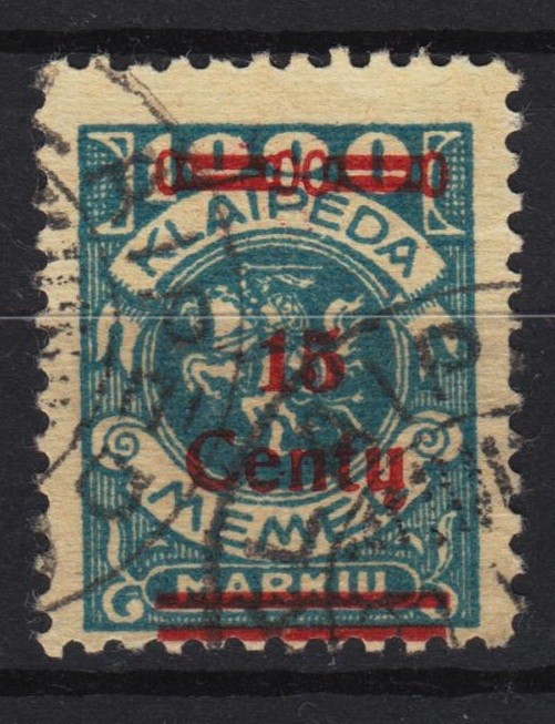 GERMANY MEMEL KLAIPEDA Mi.# 213 USED SIGNED