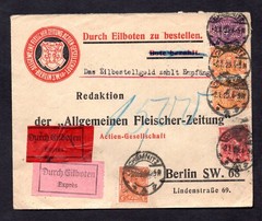 GERMANY 1923 ADVERTISING THE „GERMAN FLEISCHER NEWSPAPER COMPANY“ COVER