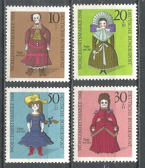 Germany Bundes rep. 1968 year MNH(**) Mi.# 571-574