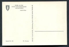 German Reich WW II : Great Infantry card ( # 134 ) from the 1940s – mint NH