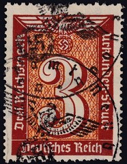 Stamp Germany Revenue WWII Fascism War War Era KDF Urkunden Selection U 1
