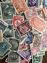 Nazi German stamp LOT OF 50!!! -Third Reich WWII WW2 era stamps! FREE SHIPPING!