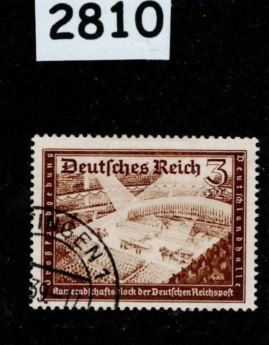 Used stamp B148 1939 Postal & Hitler’s Cultural Fund charity Germany #2810