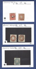 Saxony, 1856-1863, Scott #13, 13a, 14, 15, 15a, 16, 16a, 19, 19a, 20b, Used
