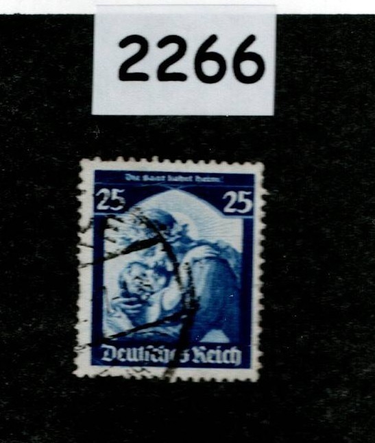 Used Stamp Sc 451 Saar is returned to Third Reich era Germany 1935 #2266