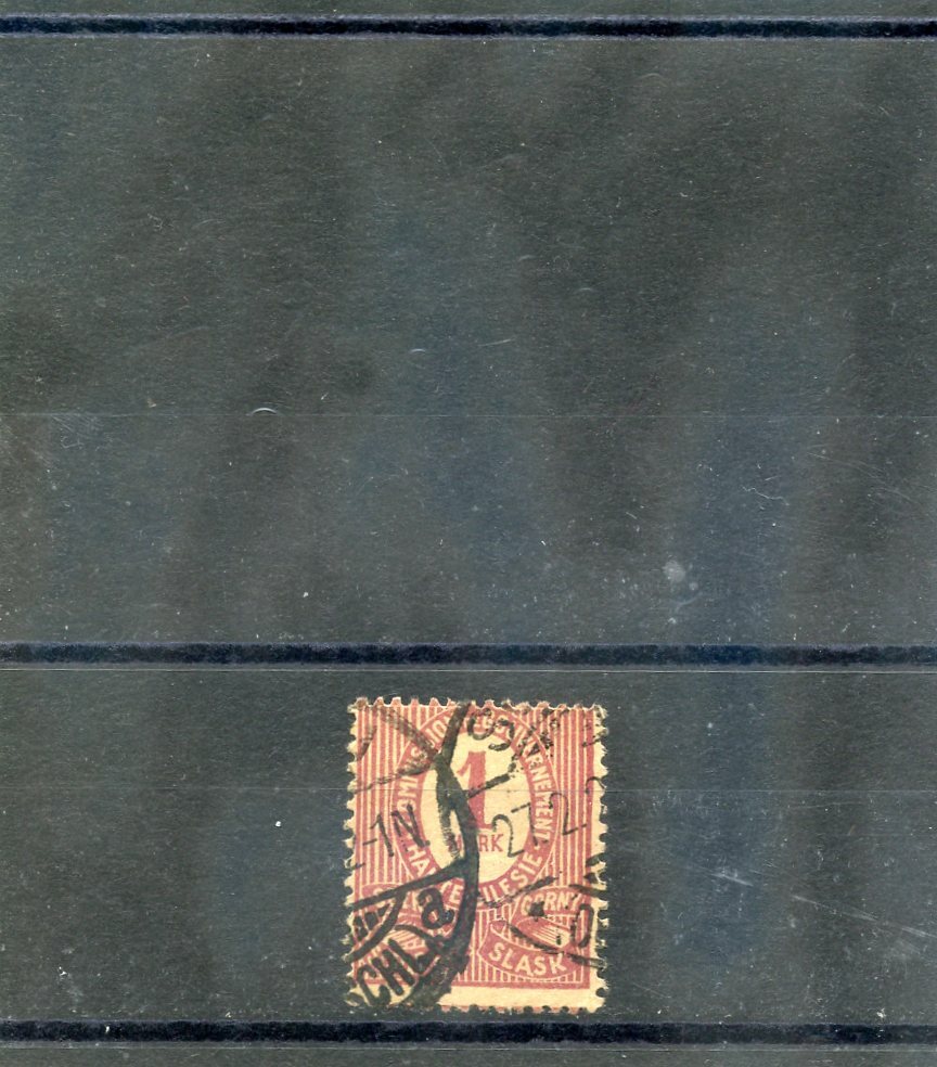 UPPER SILESIA Sc 8(MI 8)F-VF USED 1920 1M RED CARMINE $27