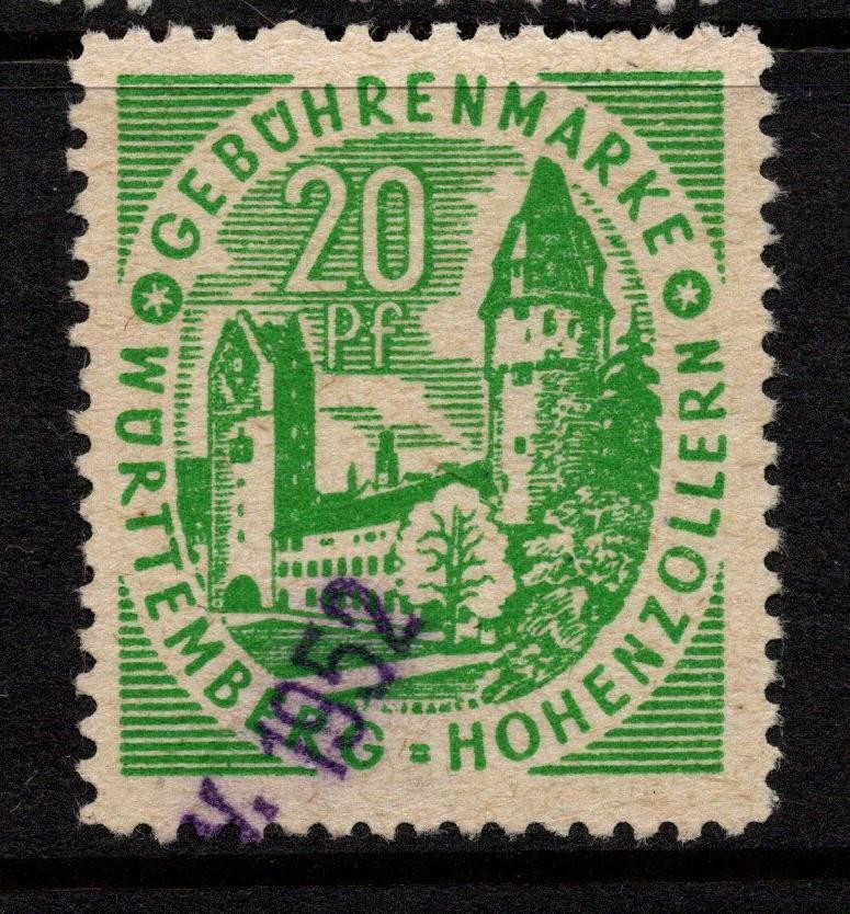 Germany Wurttemberg Mid 1900s 20p Local Revenue Used – S57033