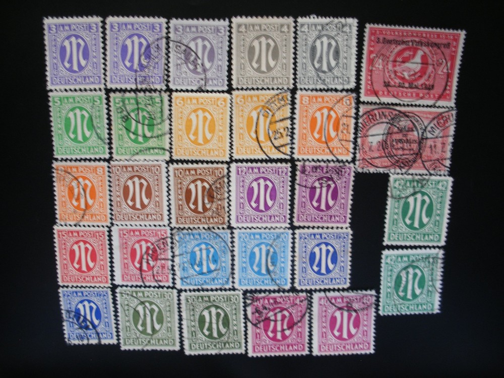 Germany 1945/49- Occupation- 29 Stamps Used & Mint