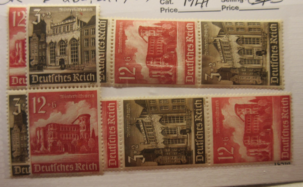 GERMANY Zusammendrucke Michel: S266 S267 S268 S269, MLH Lot32 Cat €14.90