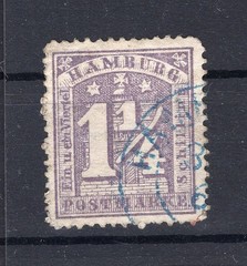 Hamburg 12bII Used Canceled 15EUR Authentic Example Image (y74690