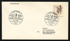 Germany (Berlin) 1969 Postal History Cover sc 9N268 – Rottweil Slogan Cancel