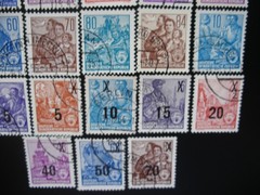 DDR 1952/54- Collection of 64 All Different Stamps Used, Mint