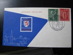 GERMANY Mi. #217-218 used stamps on first day cover (FDC)! CV $55.00