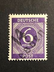 Germany 1948 Post WWII LOCAL overprint (DRESDEN) 6 Pf. MNH /s1 #225