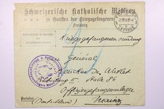 Germany 1916 Swiss Catholic Mission POW w/ Letter – L39970
