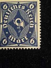 Old Vintage 1922 Germany Stamp Mi 189 Post Horn Mint Not Hinged