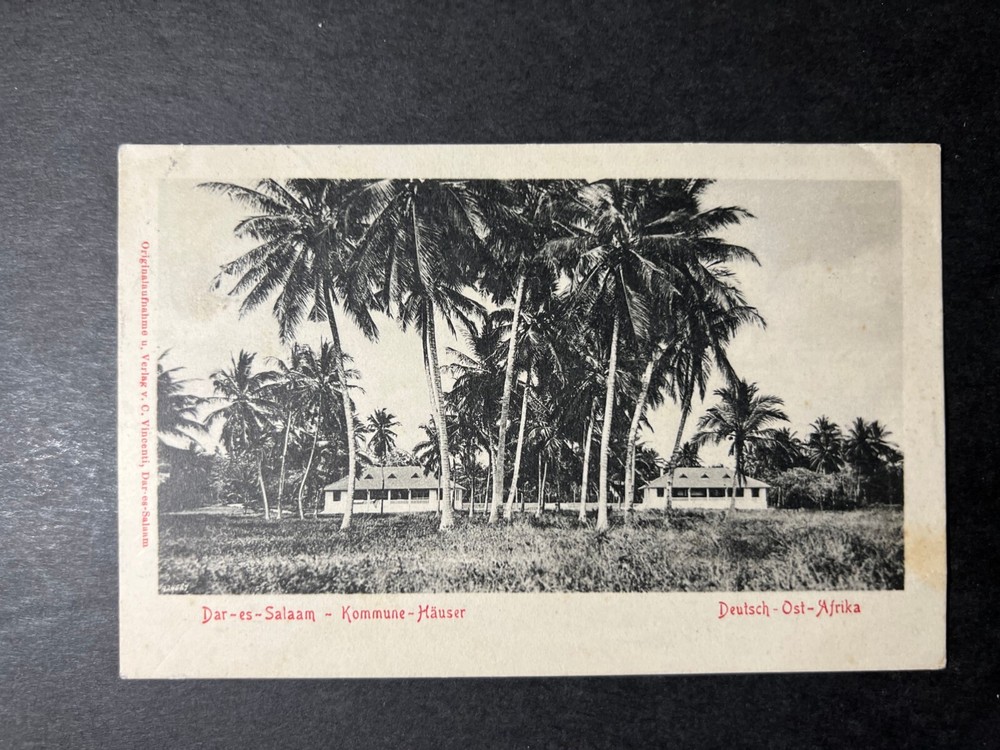 1903 Germany East Africa RPPC Postcard Cover Dar Es Salam to Darmstadt