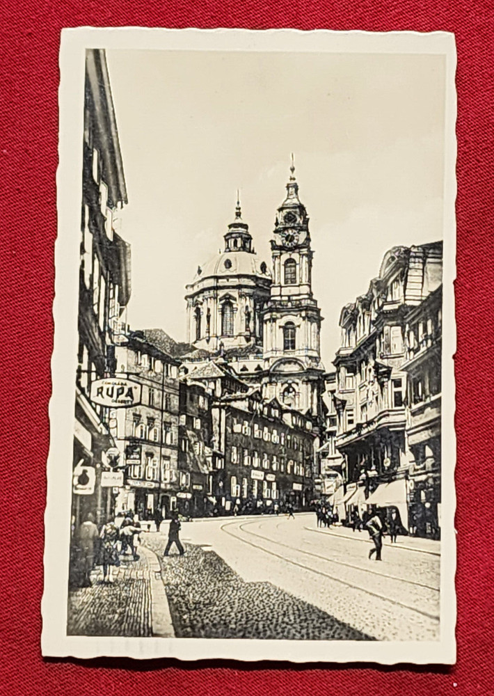WW2 WWII Nazi German Third Reich photo postcard PRAG Czech ocupation 1942 RPPC