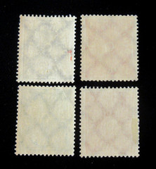 Germany Stamps Scott 177-180 Deutsches Reich Post Horn 1921 Set of 4 Mint