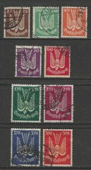 Germany 1922 complete set Air Mail issues used, $ 166.00