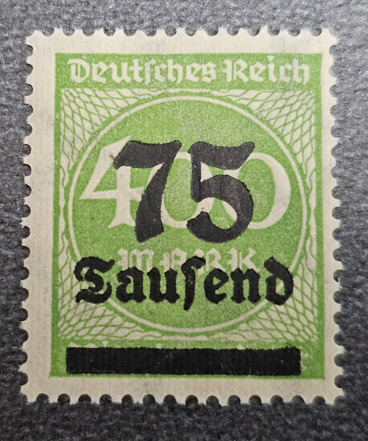 Stamp Germany Reich FREIMARKE 75 000 Mark 1923 Mi. Nr. 287 [🇩🇪39272-14]