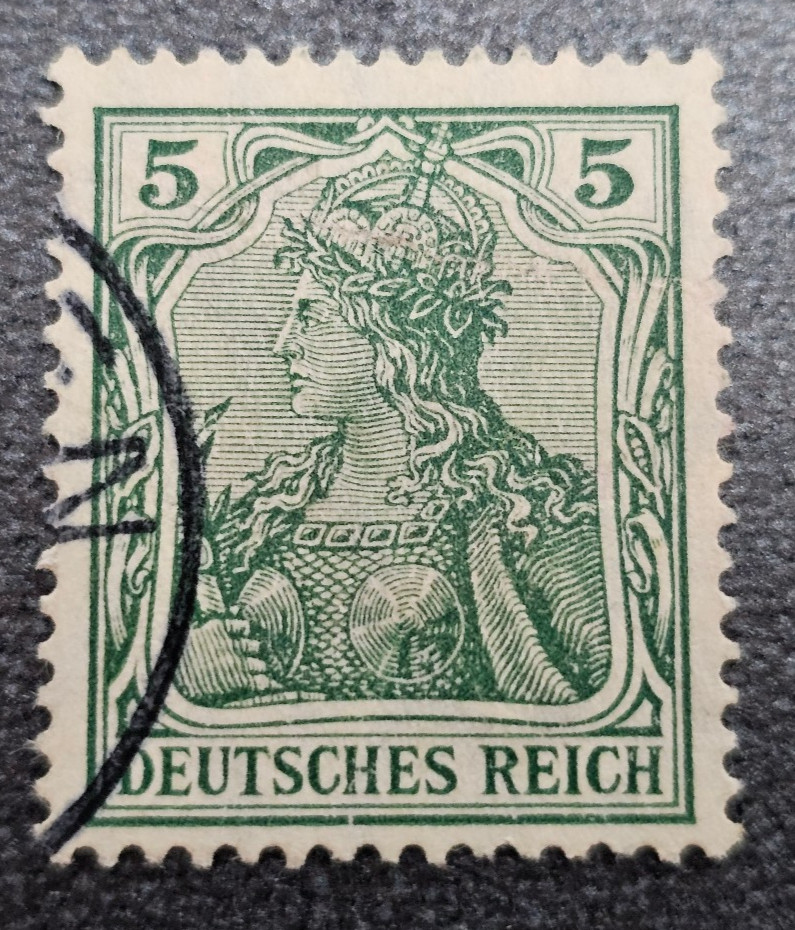 Stamp Germany Deutsches Reich Germania 5 Pfennig 1905 Mi. Nr. 85 [🇩🇪39672-7]