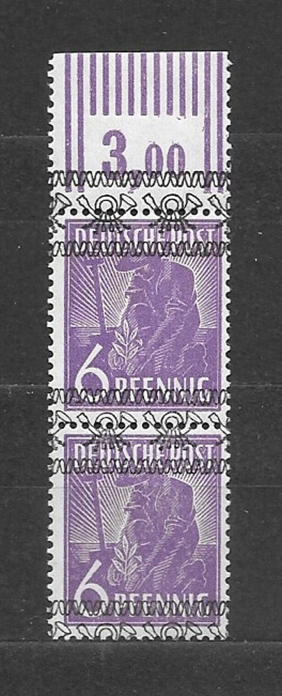 Germany 1948 – Mi. 37 FI. – error – overprint shift – MNH
