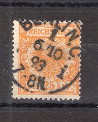 DR-Krone/Adler 49a Stamped BPP Cert 10EUR, BPP-Signatur MICHEL 49a