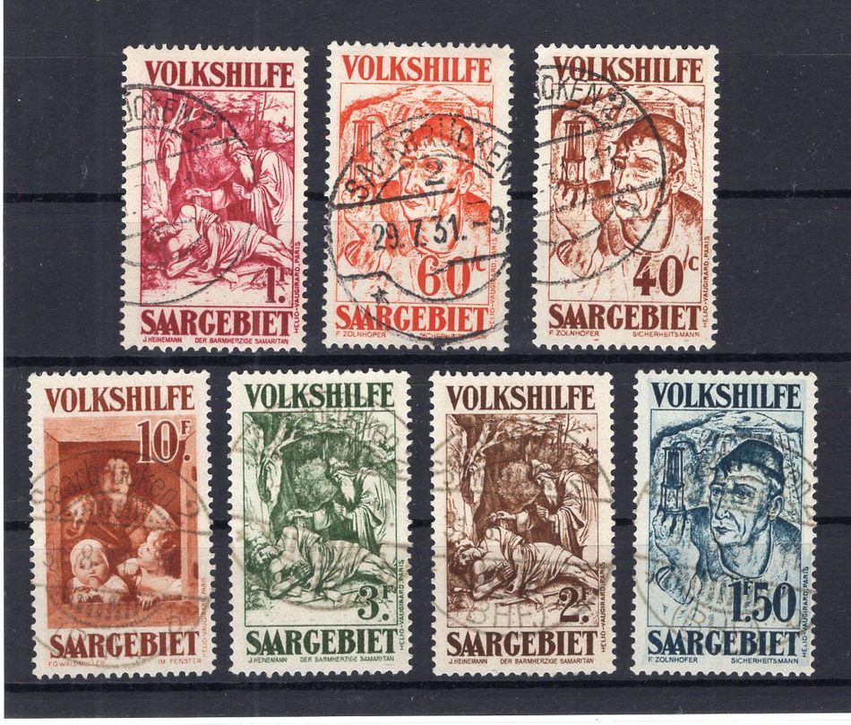 Saar 144/50 Set or individual values clean processed and tested 650EUR (M0604