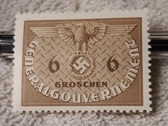 One Unused WW2 German Stamp, Poland , Polish General Government Eagle Stamp