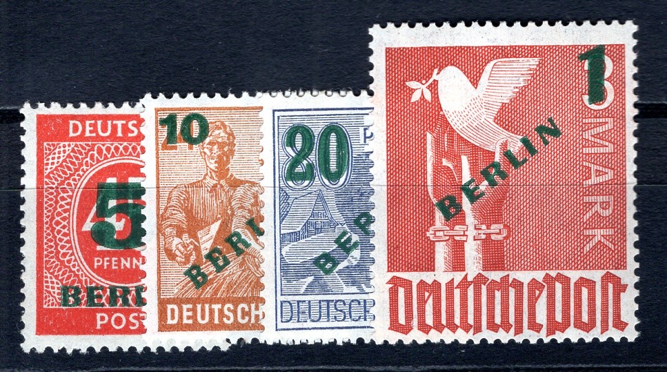 BERLIN 1949 64-67 ** MNH SET signed SCHLEGEL BPP (F7532