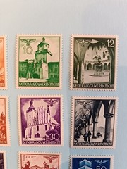 German stamps general gouvernement poland Mi. 40-51 postfrisch ,bauwerke