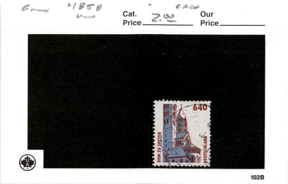 Germany, Postage Stamp, #1858 Used, 1994 Historic Sites (AD)