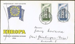 Germany FDC #748-749 1956 Europa Issue