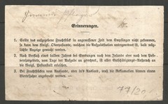 📯 OSBURGH – GERMANY / BAVARIA. 1869. HOFHEIM. EXPEDITION FAHRENDER POSTEN.