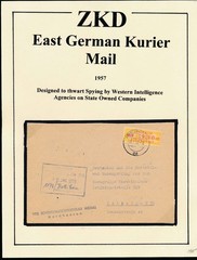 Germany DDR 1957 ZKD Mi 17 N Cover N-103280 NOBAS Nordhausen to Leipzig