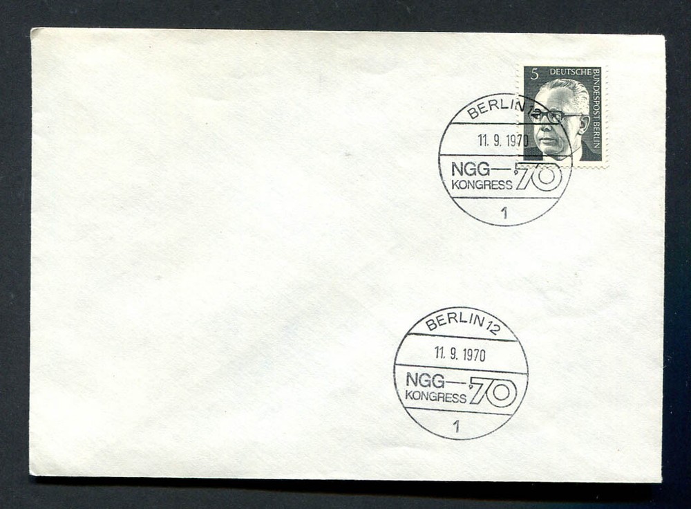 Germany – Berlin : Cover from Berlin – fancy cancels 11.9.1970 – CTO