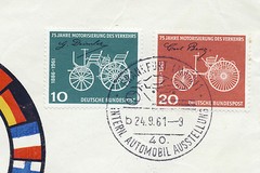 Germany 1961 #840-41 International Automobile Show Event Cover