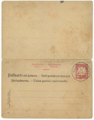 Germany Bavaria Wassertrüdingen 1911 UPU Reply Stationery Postal Card Luitpold