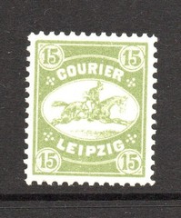 Germany Leipzig 1800s 15p Local Post Mint NH – S61259