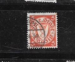 DANZIG 170 1924 5PF COAT OF ARMS USED OLD ANTIQUE VERY FINE STAMP