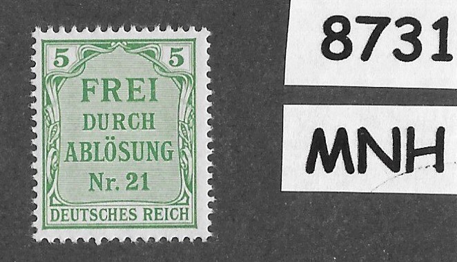 MNH Stamp Scott OL3 Prussia district German Empire 1903 Official PF05 #8731