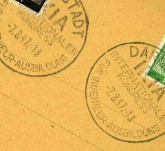 Germany Darmstadt IKIA Engineering Education International Congress 1947 Card